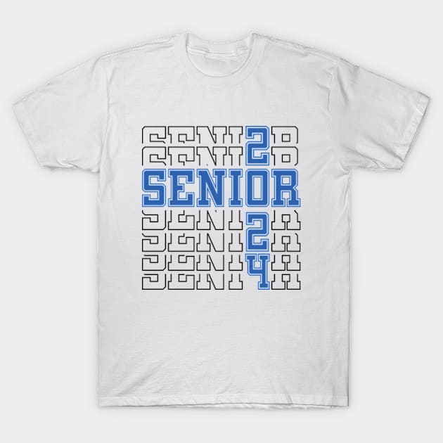 Senior 2024 Vintage Graduate T-Shirt by RiseInspired